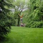 Rear of the Academy Lawn and the Brookeville Angel
